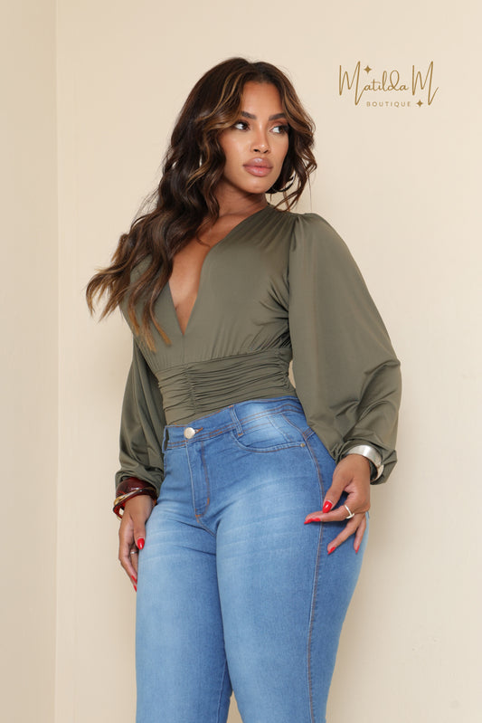 Body manga globo colores sólidos